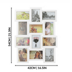 12 Photo Collage Frame White | M&W