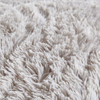 Catherine Lansfield Cuddly Deep Pile Silver Faux Fur Duvet Set