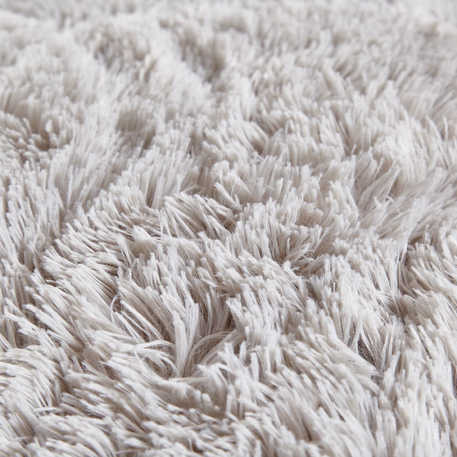 Catherine Lansfield Cuddly Deep Pile Silver Faux Fur Duvet Set