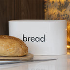 Kitchen Bread Bin with Bamboo Chopping Board Lid | M&W