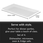Porcelain Serving Platters - Set of 4 | M&W