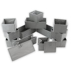 Foldable Fabric Drawer Inserts & Drawer Organisers - Set of 12 | M&W