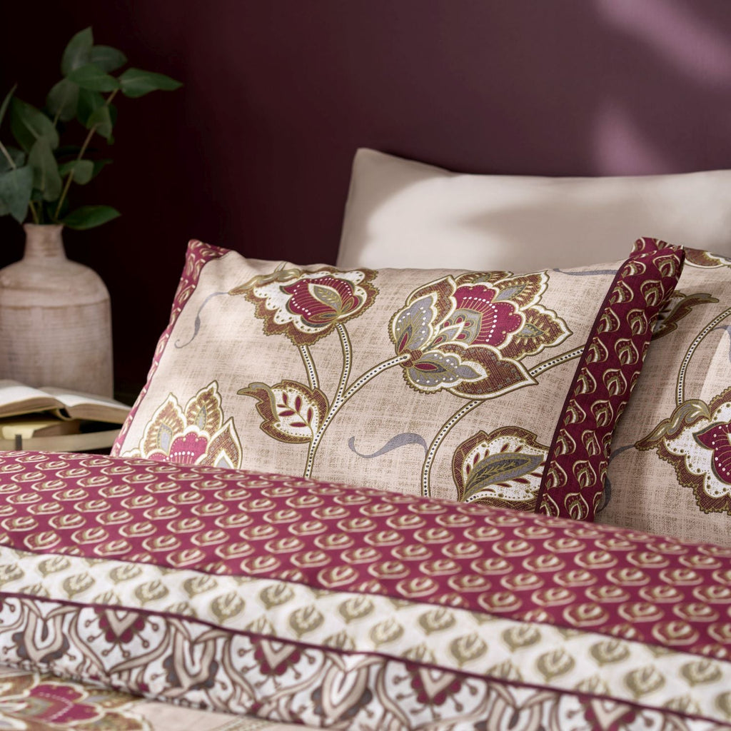 Catherine Lansfield Kashmir Paisley Floral Reversible Duvet Set