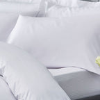 Catherine Lansfield White 300 TC Satin Stripe Housewife Pillowcase Pair