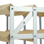 Wood & Metal Wine Rack | M&W