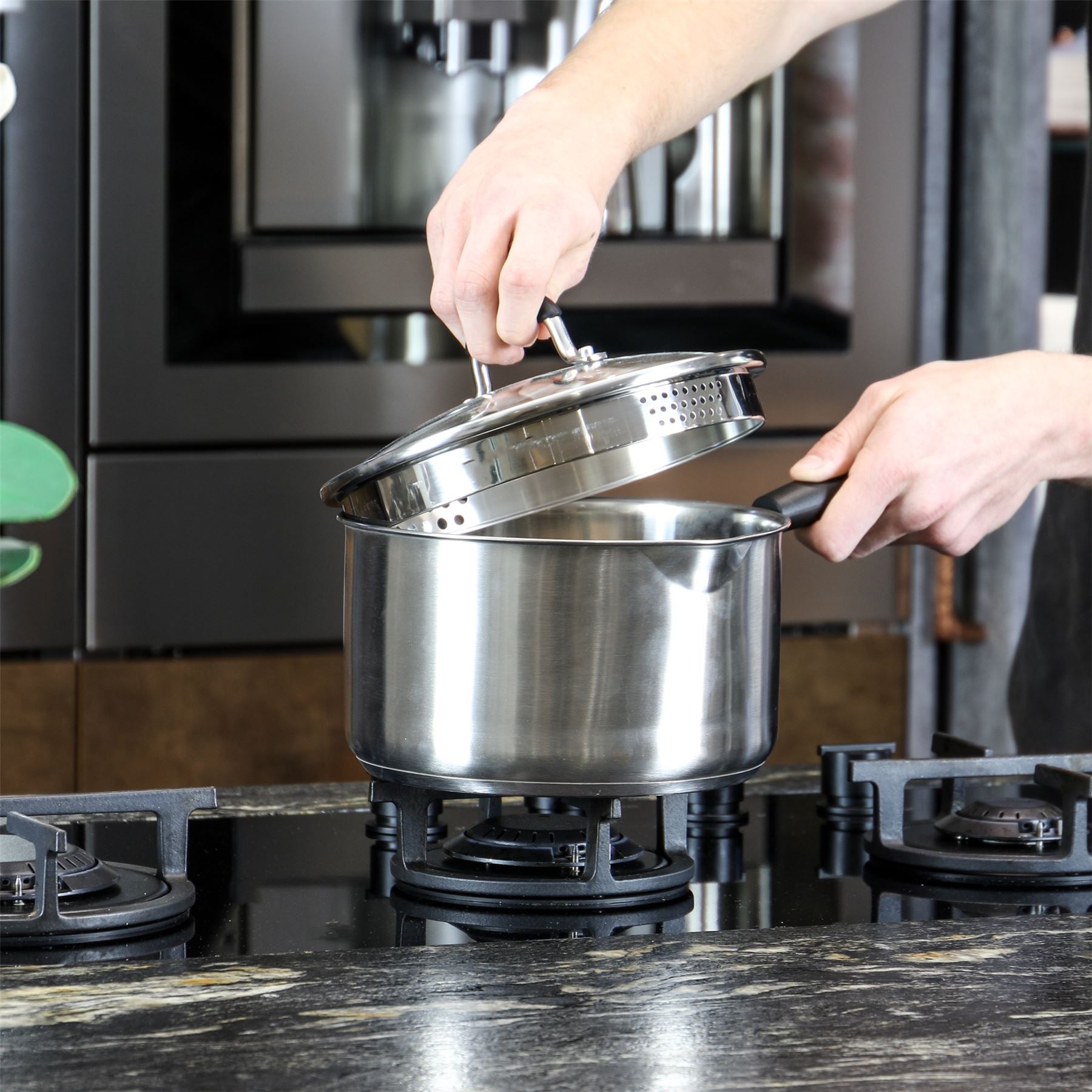 Stainless Steel Saucepans - Set of 3 | M&W