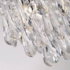 3 Light Chrome Ceiling Light With Clear Acrylic Drops