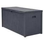 Grey Outdoor 430L PP Garden Storage Box