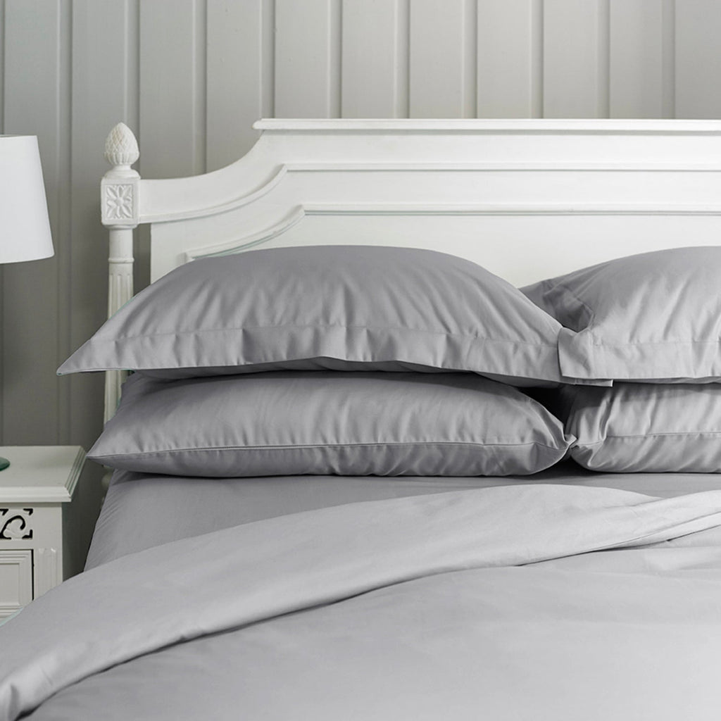 The Lyndon Company Mayfair Grey Cotton Sateen 800TC Oxford Pillowcase (Single)