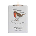 Personalised Robin Memorial Tea light Holder