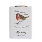 Personalised Robin Memorial Tea light Holder