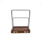 Vinyl LP Display Stand & Shelf  Walnut Finish | M&W