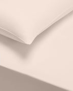 Bianca Natural 400TC 100% Cotton Sateen Houswife Pillowcase Pair