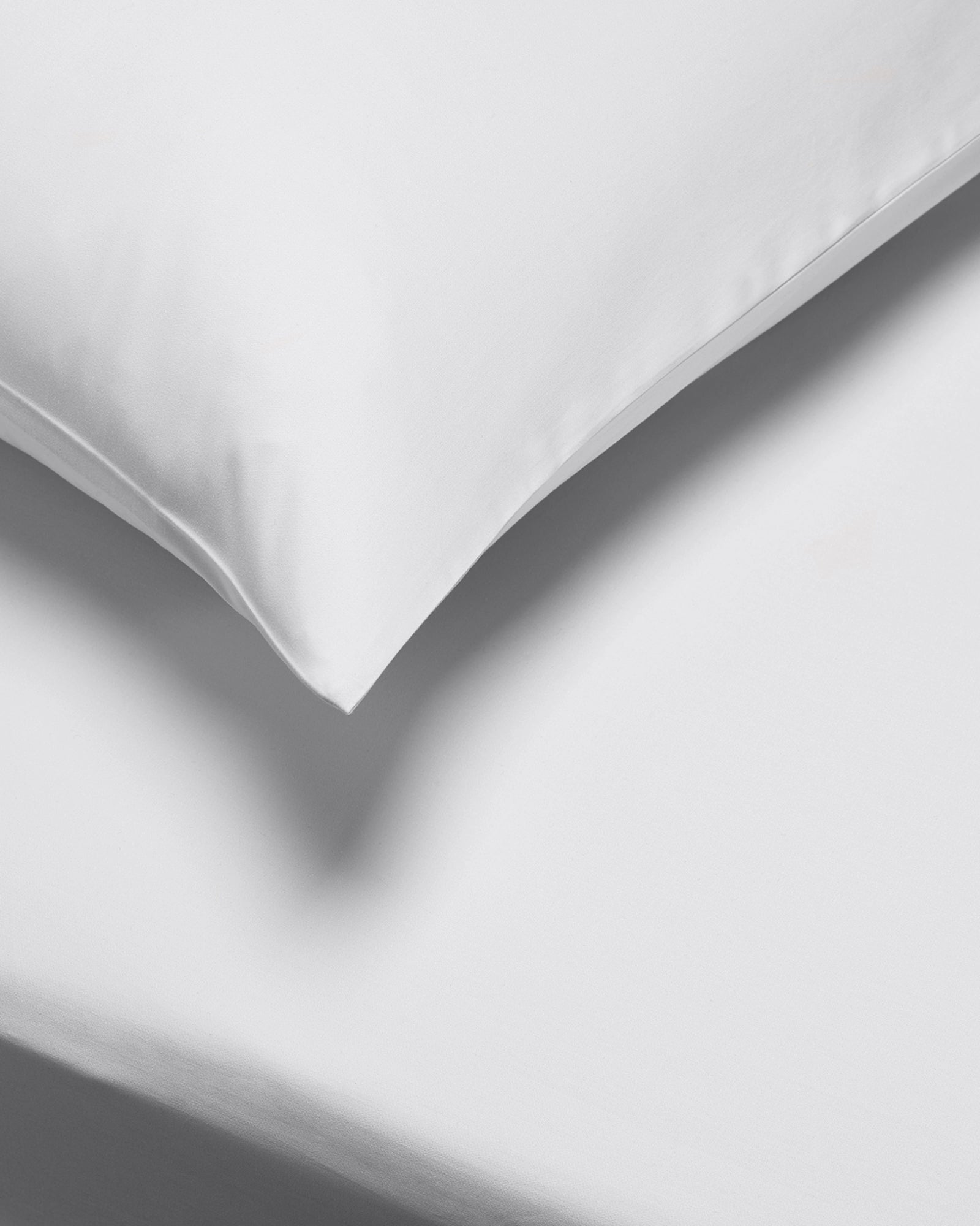 Bianca Grey 400TC 100% Cotton Sateen Houswife Pillowcase Pair