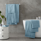 Catherine Lansfield Zero Twist Blue Cotton 6 Piece Towel Bale Set