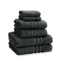 Catherine Lansfield Zero Twist Charcoal Grey Cotton 6 Piece Towel Bale Set