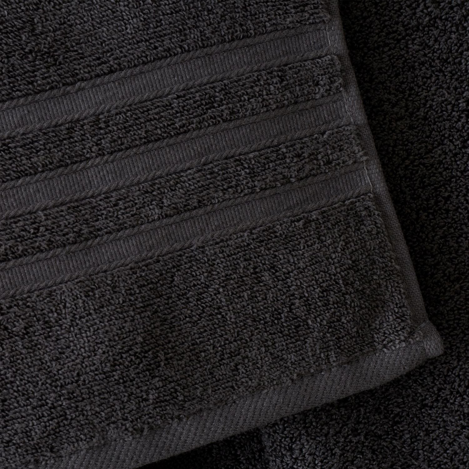 Catherine Lansfield Zero Twist Charcoal Grey Cotton 6 Piece Towel Bale Set