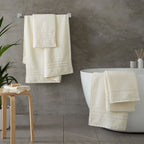 Catherine Lansfield Zero Twist Cream Cotton Towels
