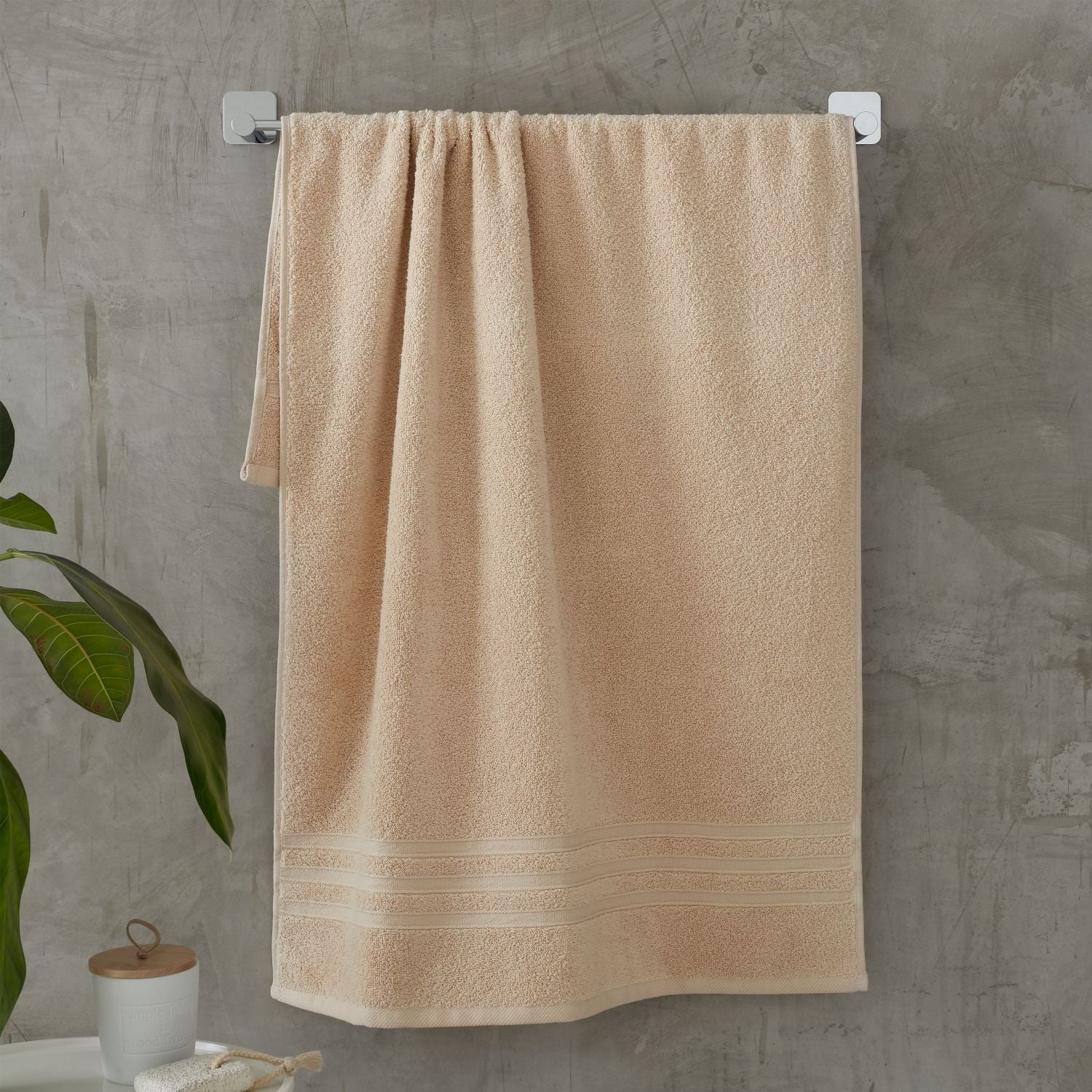 Catherine Lansfield Zero Twist Natural Cotton Towels