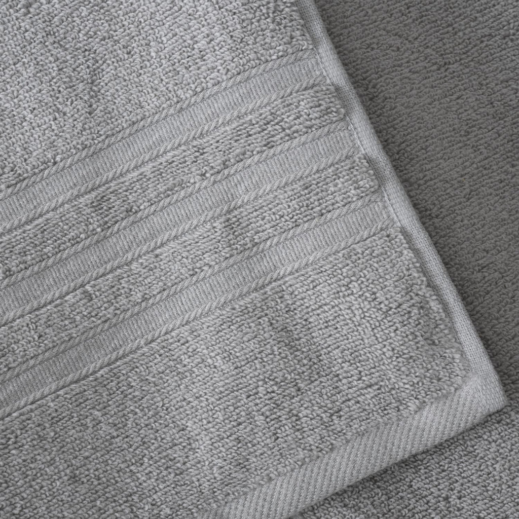 Catherine Lansfield Zero Twist Silver Grey Cotton Towels