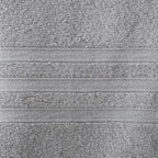 Catherine Lansfield Zero Twist Silver Grey Cotton Towels
