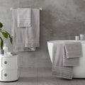 Catherine Lansfield Zero Twist Silver Grey Cotton Towels