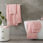 Catherine Lansfield Zero Twist Pink Cotton Towels