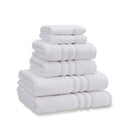 Catherine Lansfield Zero Twist White Cotton 6 Piece Towel Bale Set