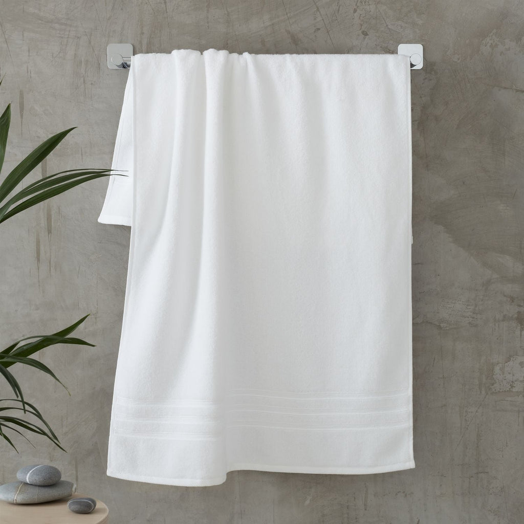 Catherine Lansfield Zero Twist White Cotton 6 Piece Towel Bale Set