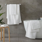 Catherine Lansfield Zero Twist White Cotton 6 Piece Towel Bale Set