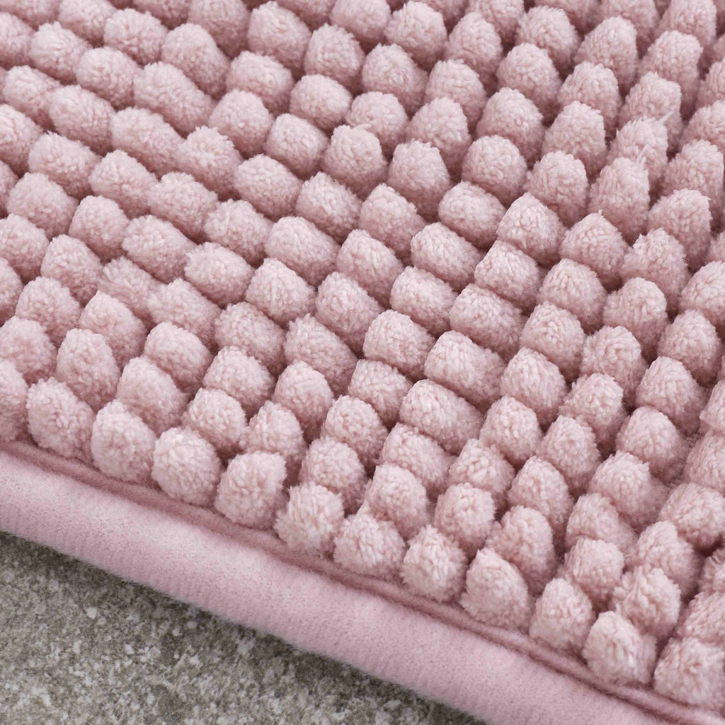Catherine Lansfield Bobble Pink Bath Mat
