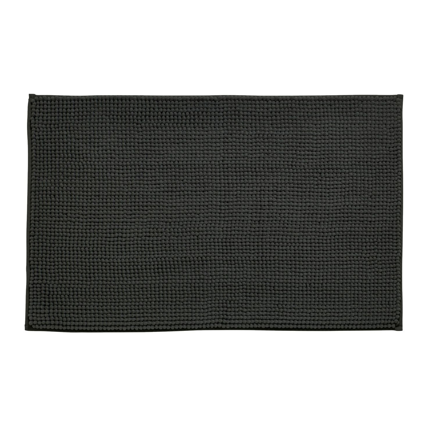 Catherine Lansfield Bobble Charcoal Grey Bath Mat