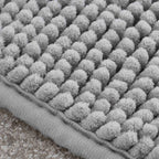 Catherine Lansfield Bobble Silver Grey Bath Mat