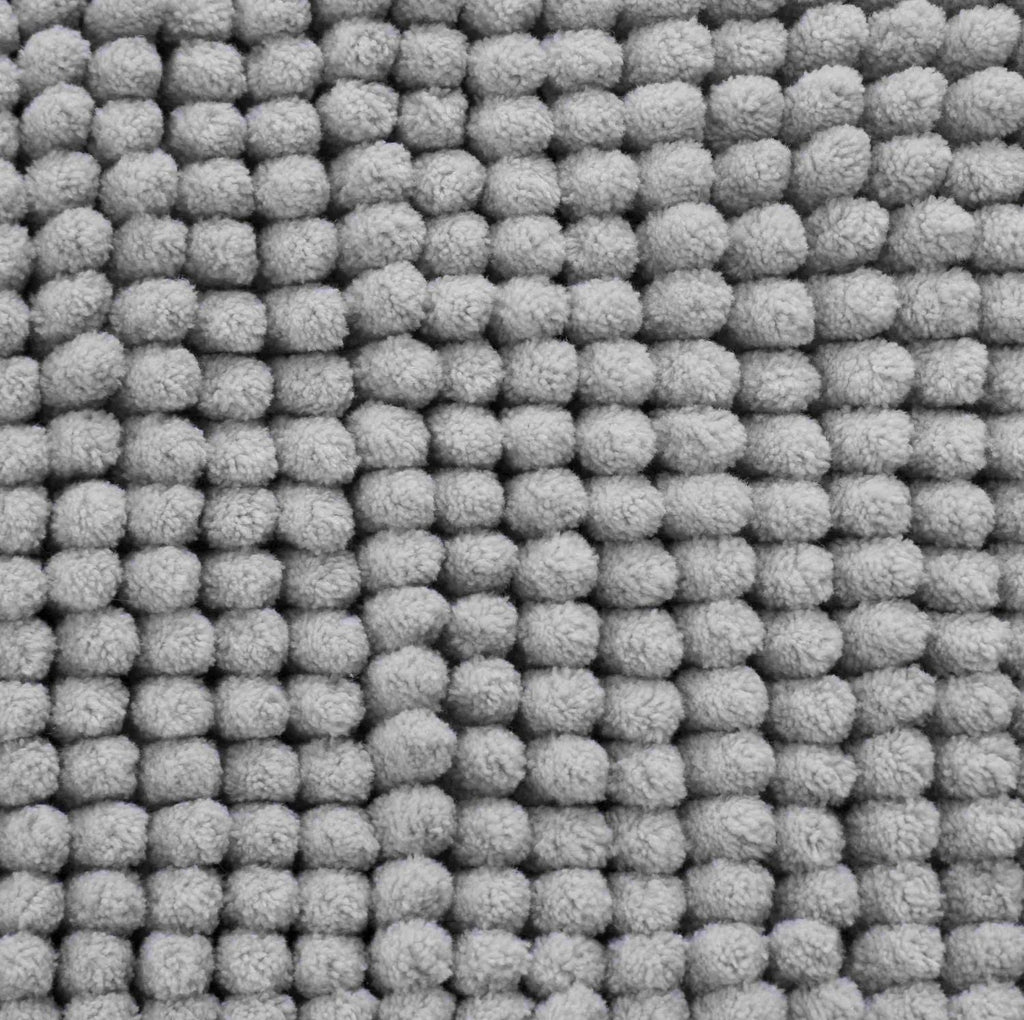 Catherine Lansfield Bobble Silver Grey Bath Mat