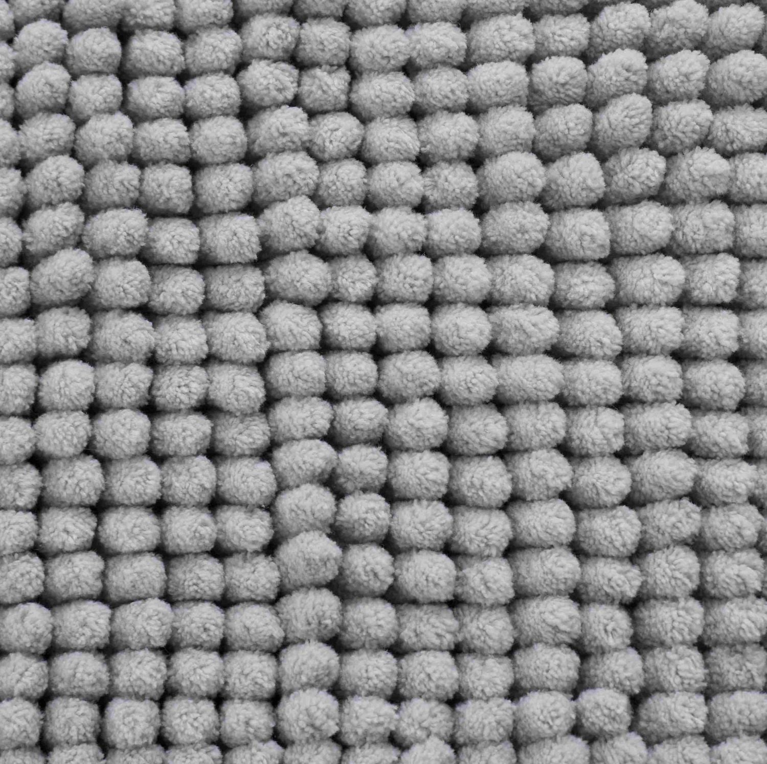 Catherine Lansfield Bobble Silver Grey Bath Mat