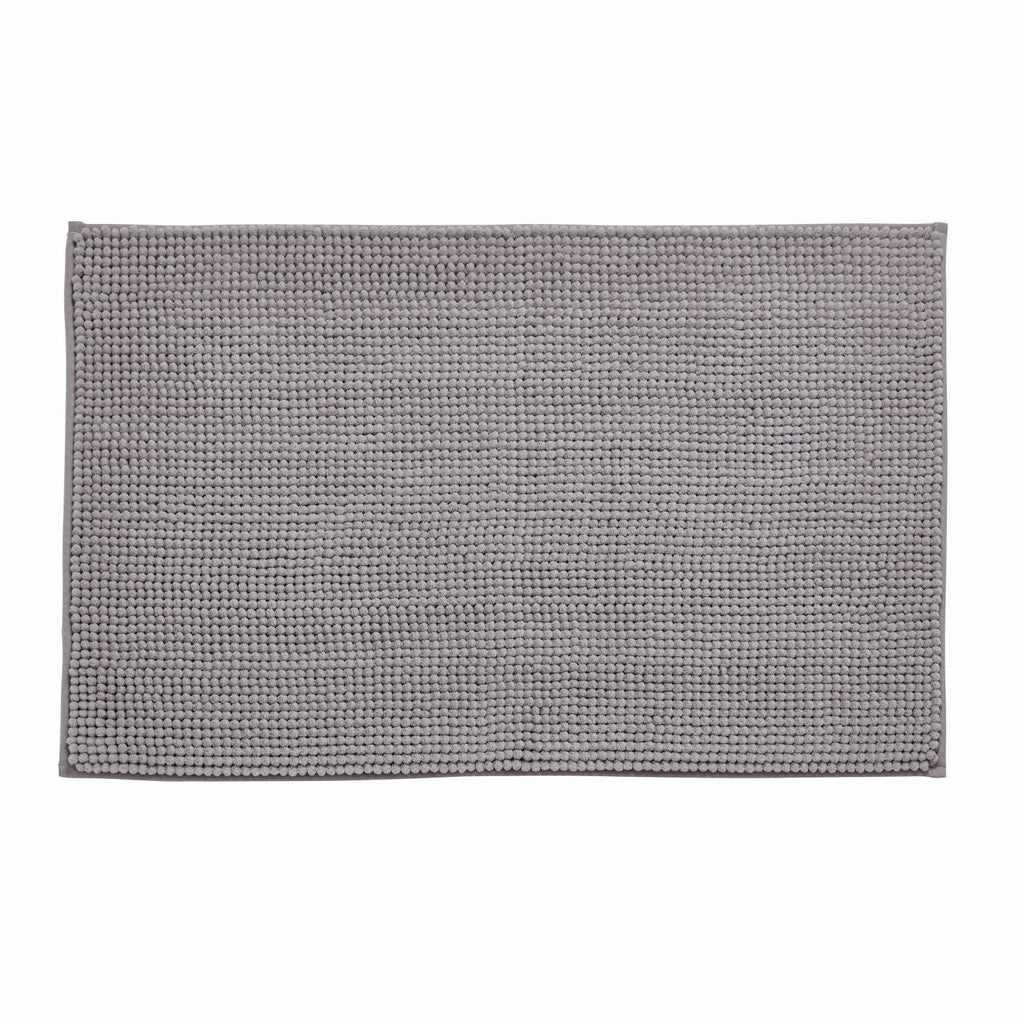 Catherine Lansfield Bobble Silver Grey Bath Mat