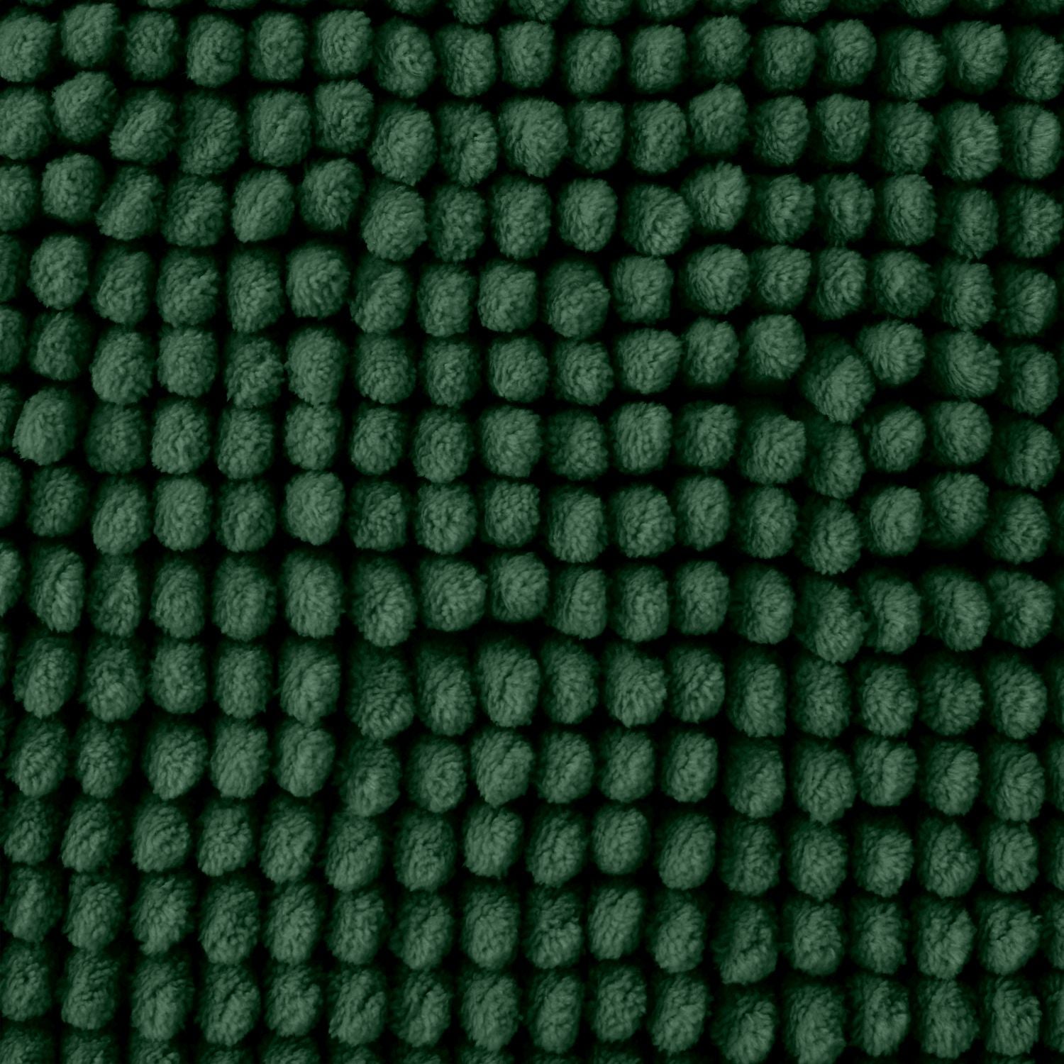 Catherine Lansfield Bobble Dark Green Bath Mat