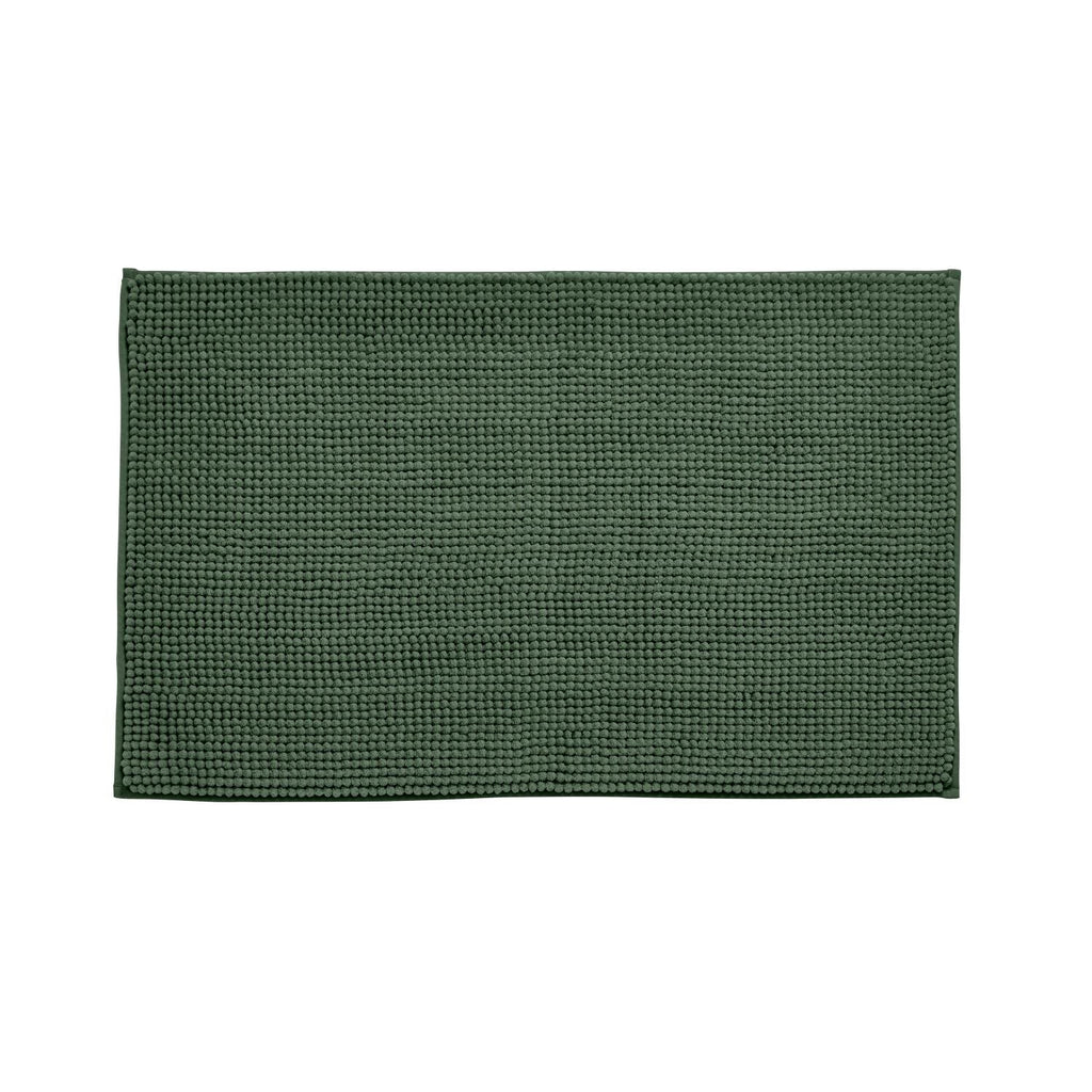 Catherine Lansfield Bobble Dark Green Bath Mat
