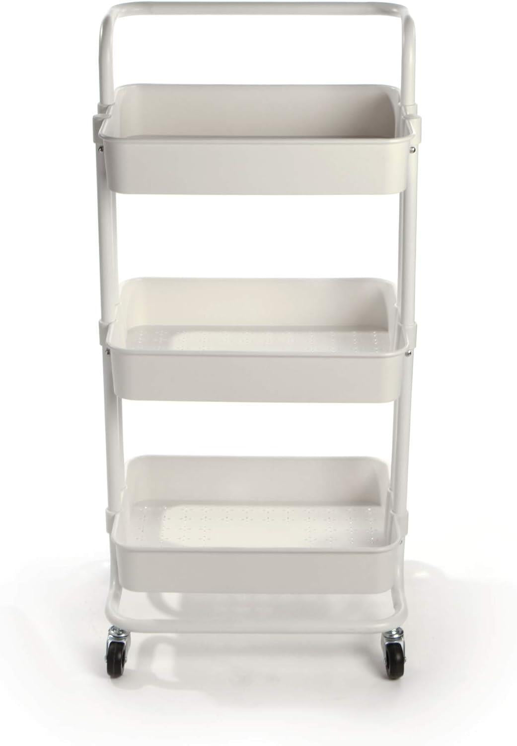 3 Tier Storage Trolley White | M&W