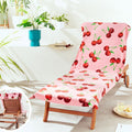 Catherine Lansfield Cherries Pink Cotton Beach Sun Lounger Towel