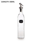 Oil and Vinegar Dispenser Bottles - 500ml Pack of 4 | M&W