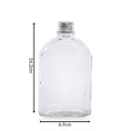 Glass Flask Bottles with Lids 200ml - Set of 10 | Pukkr