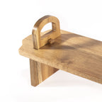 Acacia Wood Raised Serving Platter | M&W