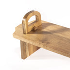 Acacia Wood Raised Serving Platter | M&W