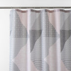 Catherine Lansfield Larsson Geo Blush Pink Shower Curtain