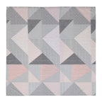 Catherine Lansfield Larsson Geo Blush Pink Shower Curtain