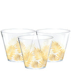 Tropical Leaf Plastic Tumblers - 266ml (30pk)