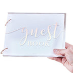 A Touch Of Pampas Acrylic Wedding Guest Book