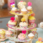 Vintage Tea Party Cup Cake Stand
