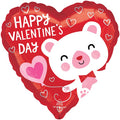 Red Heart White Bear Balloon - 16" Foil